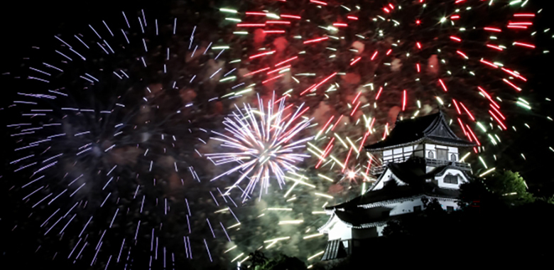 日本ライン夏まつりロングラン花火